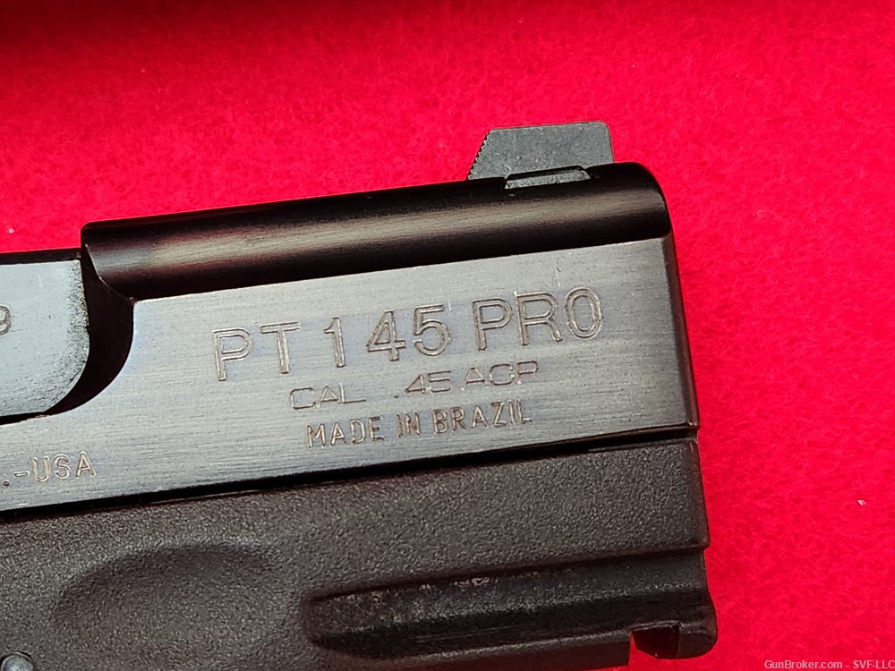 TAURUS Millenium PT 145 PRO semi auto pistol 45 ACP/Auto w/ box (VERY NICE)-img-3