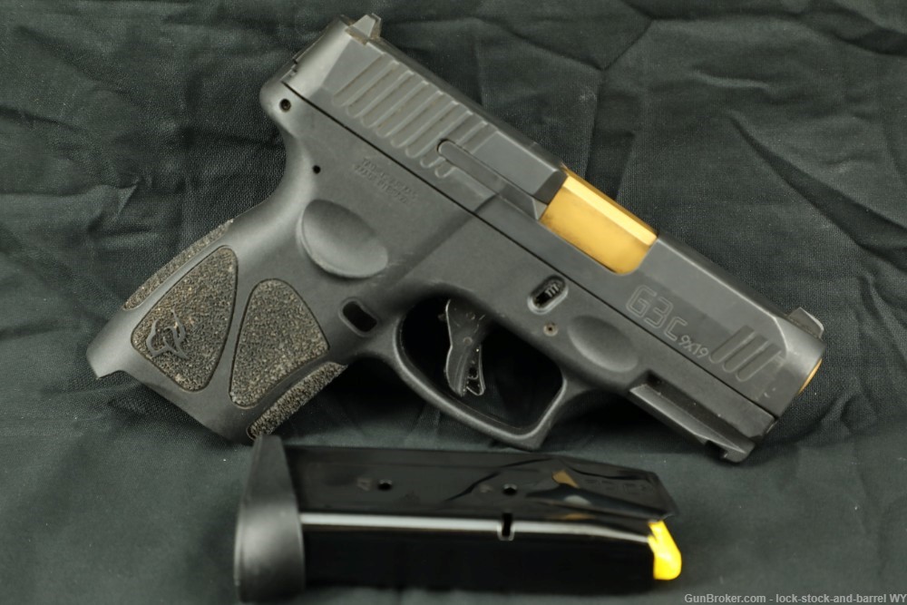 Taurus G3C 9mm 3.2” PVD Gold Barrel Semi-Auto Striker Fired Pistol-img-2