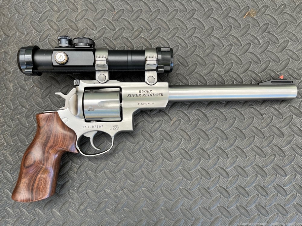 Ruger Super Redhawk with Ultradot and hogue grips; low round count-img-0