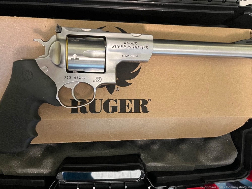 Ruger Super Redhawk with Ultradot and hogue grips; low round count-img-2