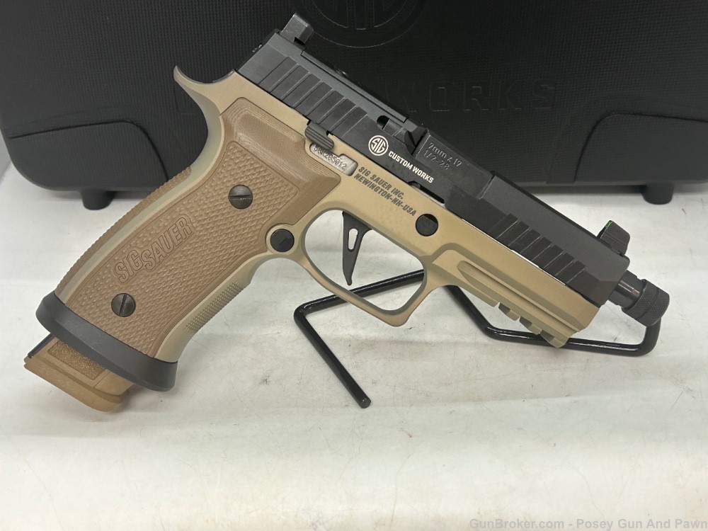 Appears Unfired Sig Sauer P320 AXG Combat Threaded 3 21 rd 9mm Mags FDE  -img-12