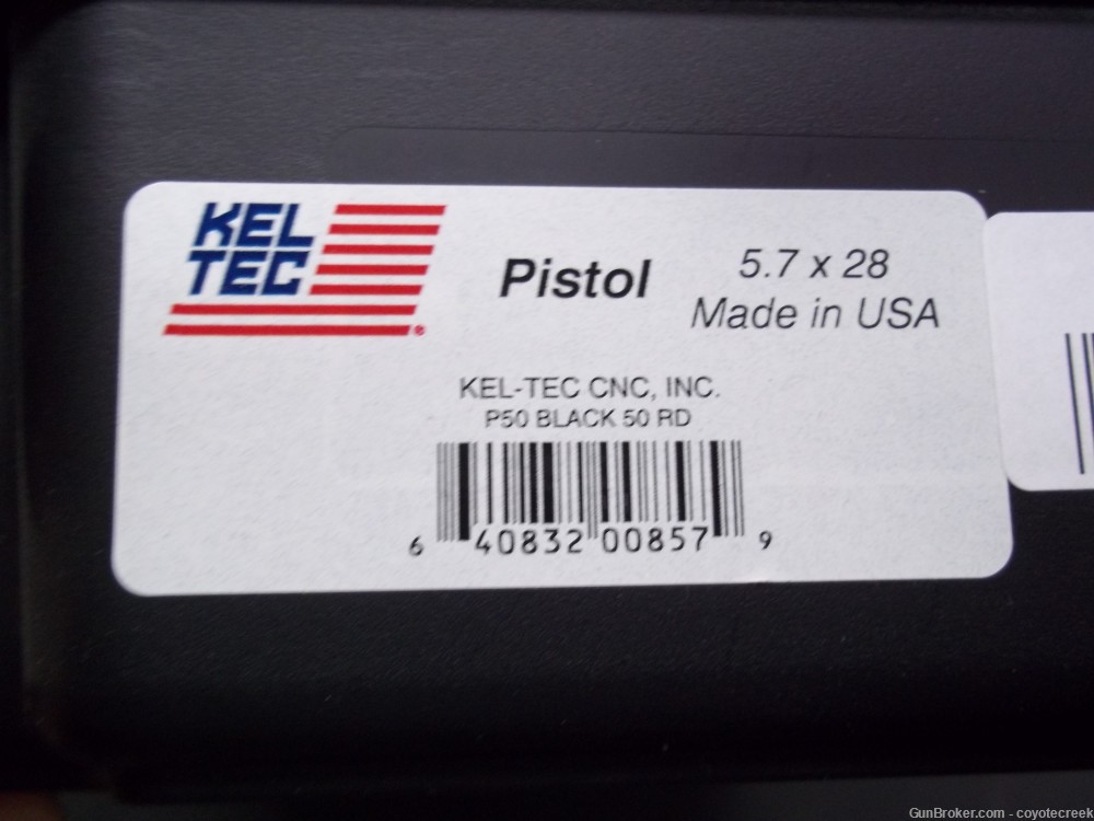 Kel-Tec P50 BLACK P50 5.7x28mm Blow Out Sale NEW IN BOX -img-17