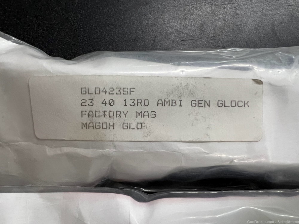 Glock 23 Factory Magazines .40 Caliber Polymer 13rnd - x6 Mags NOS-img-2