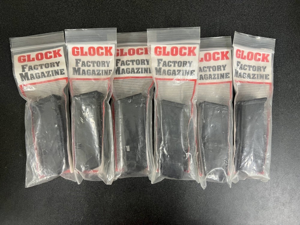 Glock 23 Factory Magazines .40 Caliber Polymer 13rnd - x6 Mags NOS-img-0