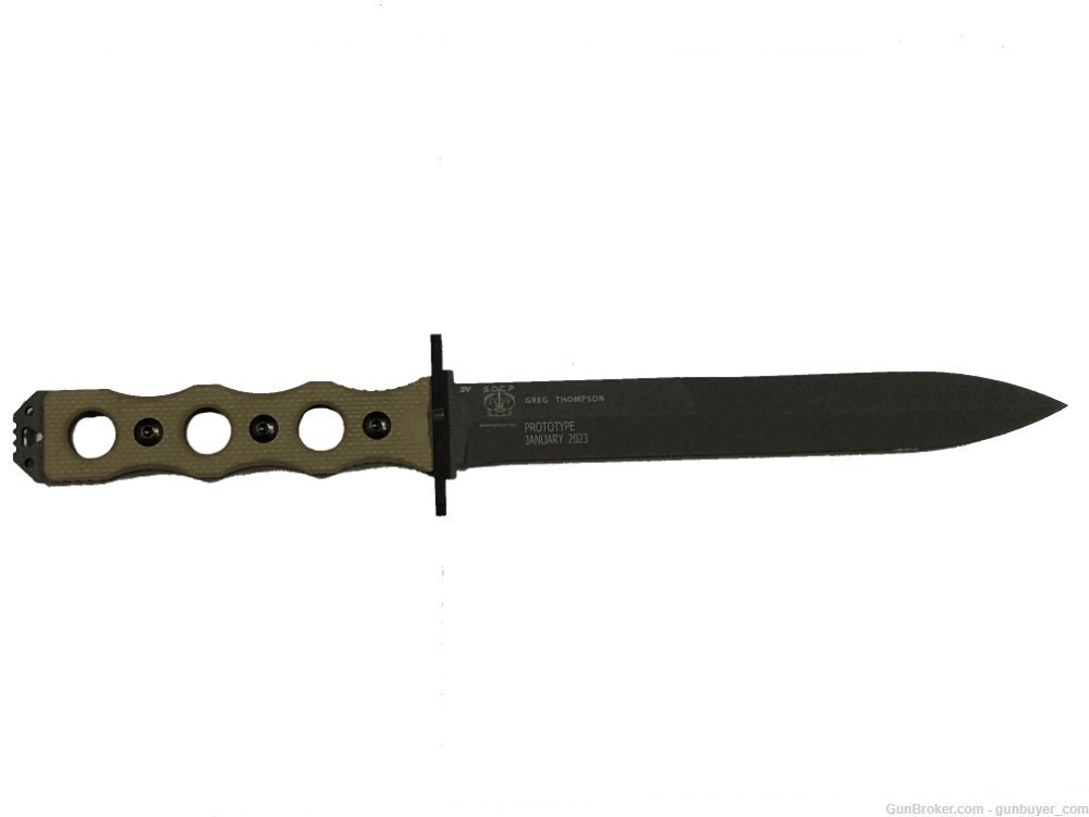 Benchmade SOCP Fixed Blade Prototype Tactical Knife 185BK-1-img-2