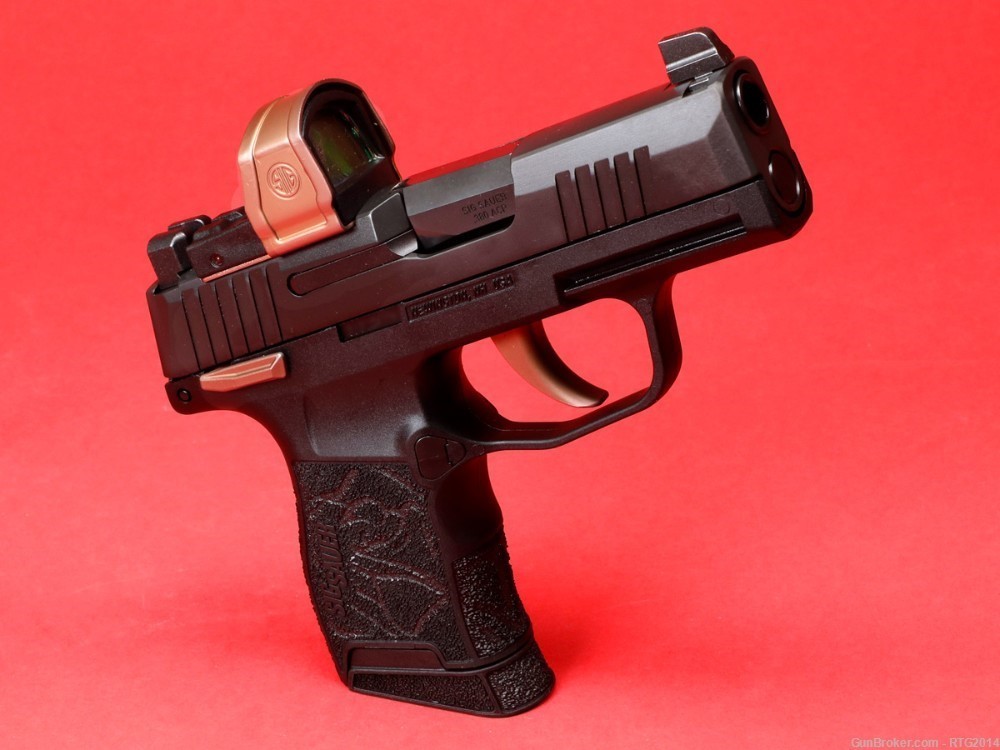 Sig P365 ROSE 380ACP RXZE Red Dot MS 2x10rd Mags, Vault, Free 2-day NoCCfee-img-2
