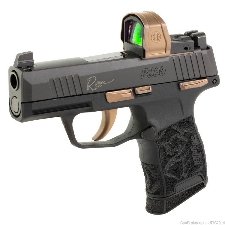 Sig P365 ROSE 380ACP RXZE Red Dot MS 2x10rd Mags, Vault, Free 2-day NoCCfee-img-8