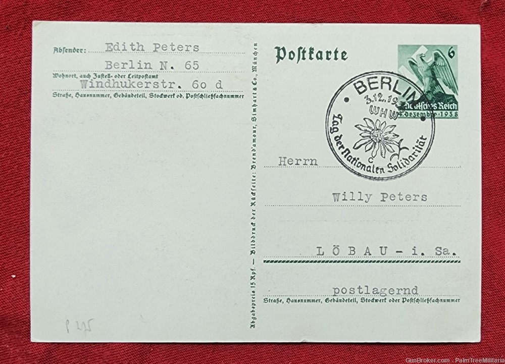 WWII WW2 German NSDAP Third Reich Czech AH Adolf Propaganda postcard-img-2