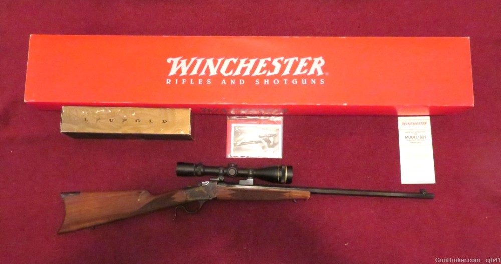 WINCHESTER 1885 .17 HMR LOW WALL with a LEUPOLD 4.5-14X40 WITH A.O.-img-9