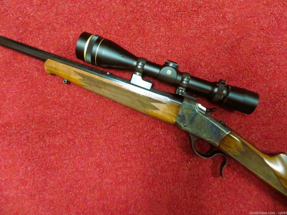 WINCHESTER 1885 .17 HMR LOW WALL with a LEUPOLD 4.5-14X40 WITH A.O.-img-2