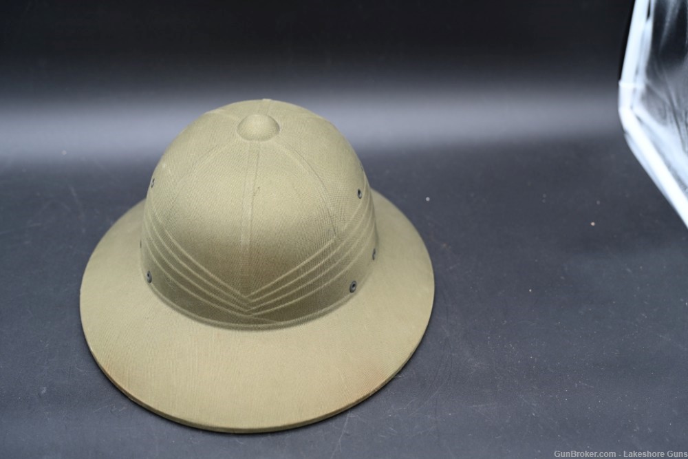 Hawley 1945 Military Pressed Fiber Pith Helmet EXCELLENT-img-2