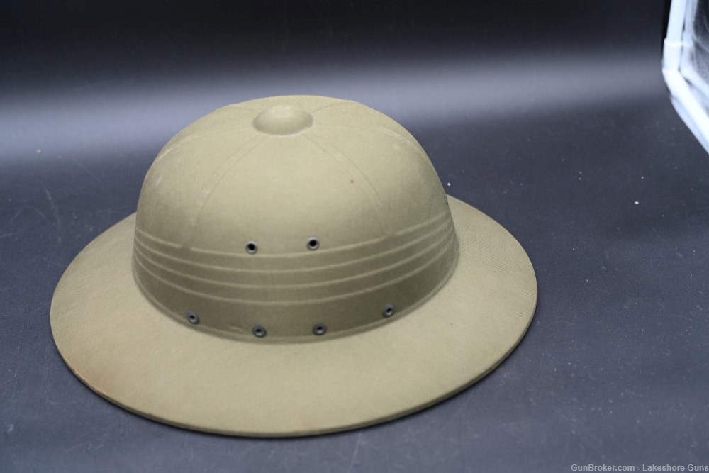 Hawley 1945 Military Pressed Fiber Pith Helmet EXCELLENT-img-3