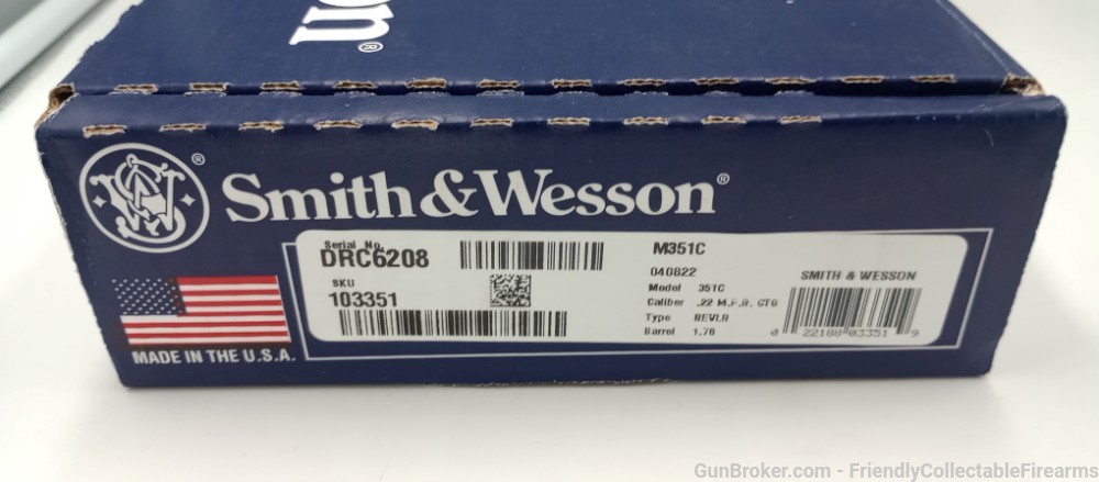 Smith & Wesson 351c AirLite 22mag 22WMR 7 shot J-Frame-img-0