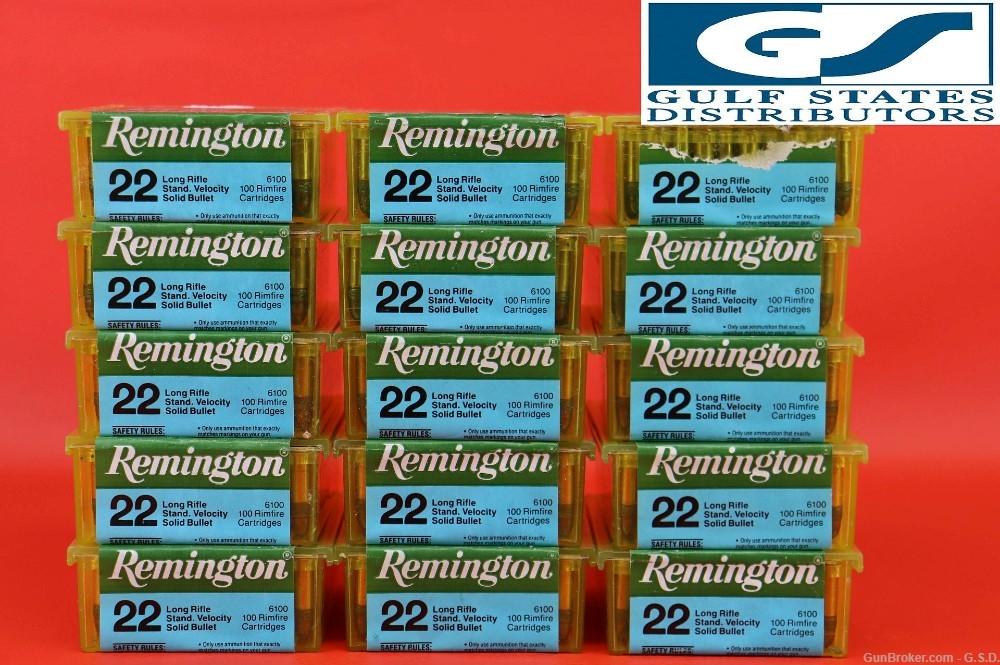 *Remington 6100 .22LR  40-GR LRN Ammo - 1500-Rounds-img-0