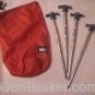 Coleman 10" Tent Pegs 4x stakes slight use Model# 830-410TB -img-0