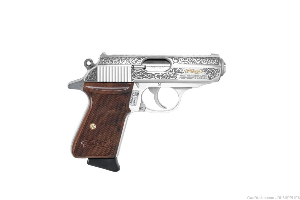 WALTHER MEISTER GOLD RIBBON EDITION PPK/S STAINLESS GOLD 3.3" BBL .380ACP-img-1