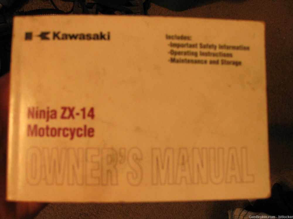 Kawasaki Ninja Owner's Manual ZX14 motorcycle -img-0