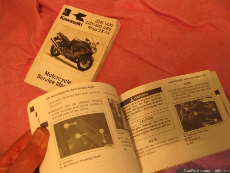 Kawasaki Ninja Owner's Manual ZX14 motorcycle -img-1
