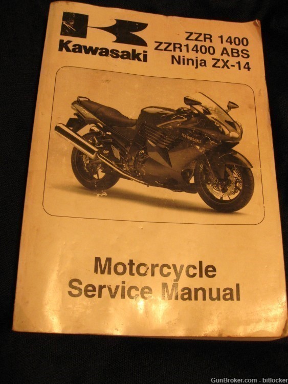Kawasaki Motorcycle Service Manual Book Ninja ZX-14 ZZR 1400 ZZR1400 ABS -img-0