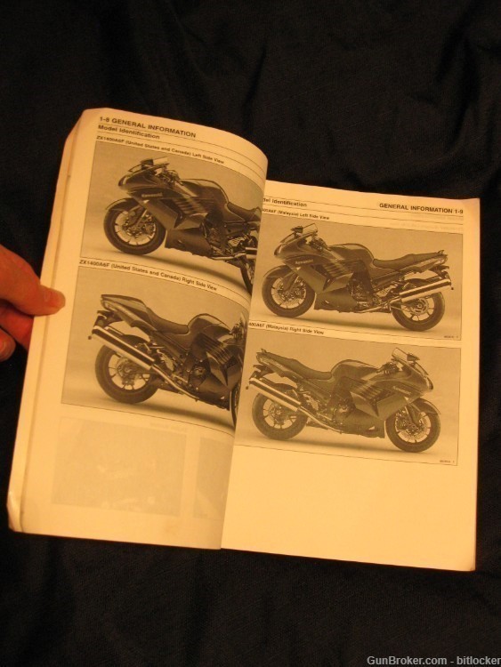 Kawasaki Motorcycle Service Manual Book Ninja ZX-14 ZZR 1400 ZZR1400 ABS -img-1