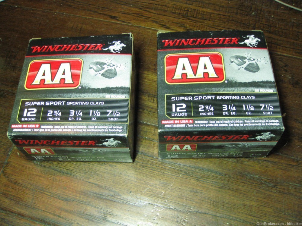 Winchester AA 12 Gauge 7.5 shot SKEET Shotgun Shells 2x 50 RDs  LOCAL OK-img-4