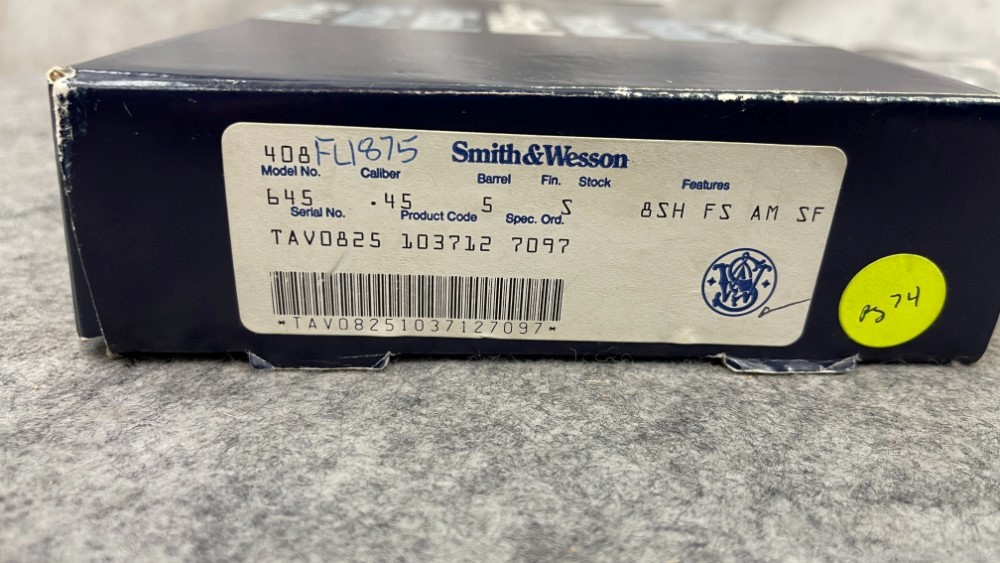 Smith & Wesson Model 645 .45ACP Like New in Box!-img-13