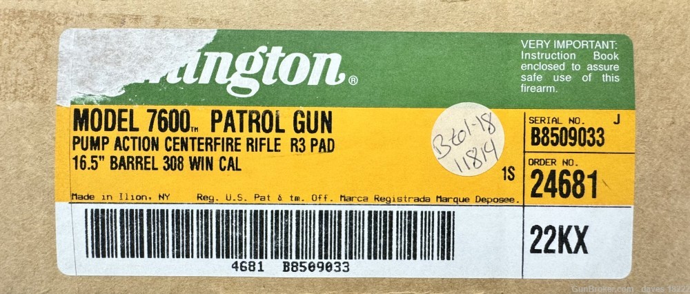 Remington 7600 Police Patrol Gun 16.5 inch 308 LNIB-img-16