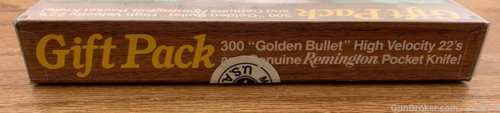 REMINGTON 300 "GOLDEN BULLET" & POCKET KNIFE GIFT PACK 300 RDS REM .22 HV-img-7