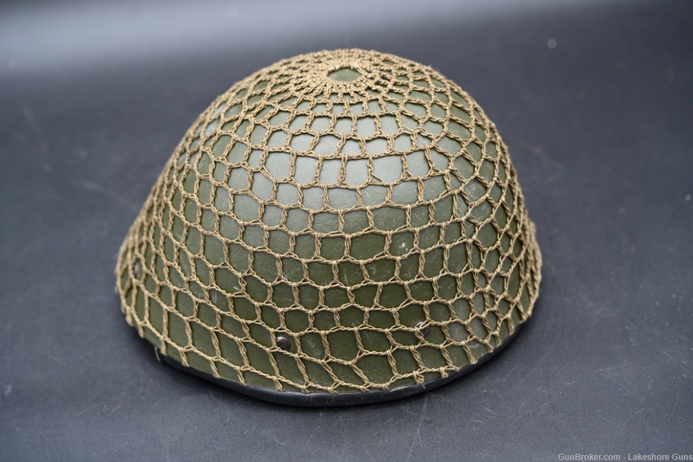 Romanian M73 Airborne Military Helmet  with netting  -img-0
