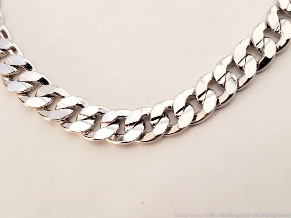 Fashion Jewelry Rhodium Layered Link 22" Necklace/7" Bracelet. UNISEX. GF31-img-1