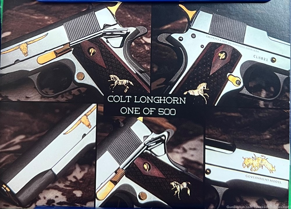 Colt 1911 TX Longhorn Govt model .45 acp 5” Limited Edition 1 of 500-img-2