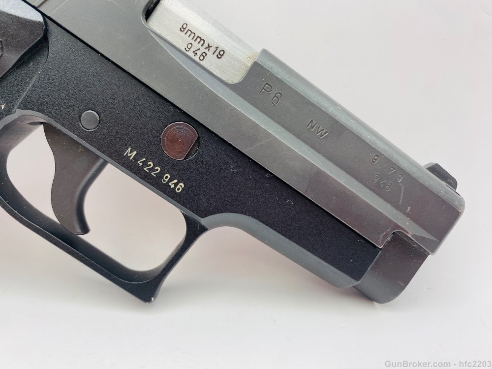 Sig Sauer P6 West German Police P225 9mm w/ Case, Manual & Test Target -img-11