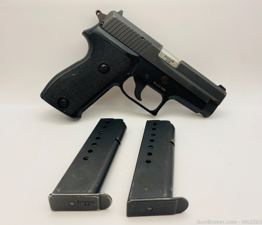 Sig Sauer P6 West German Police P225 9mm w/ Case, Manual & Test Target -img-5