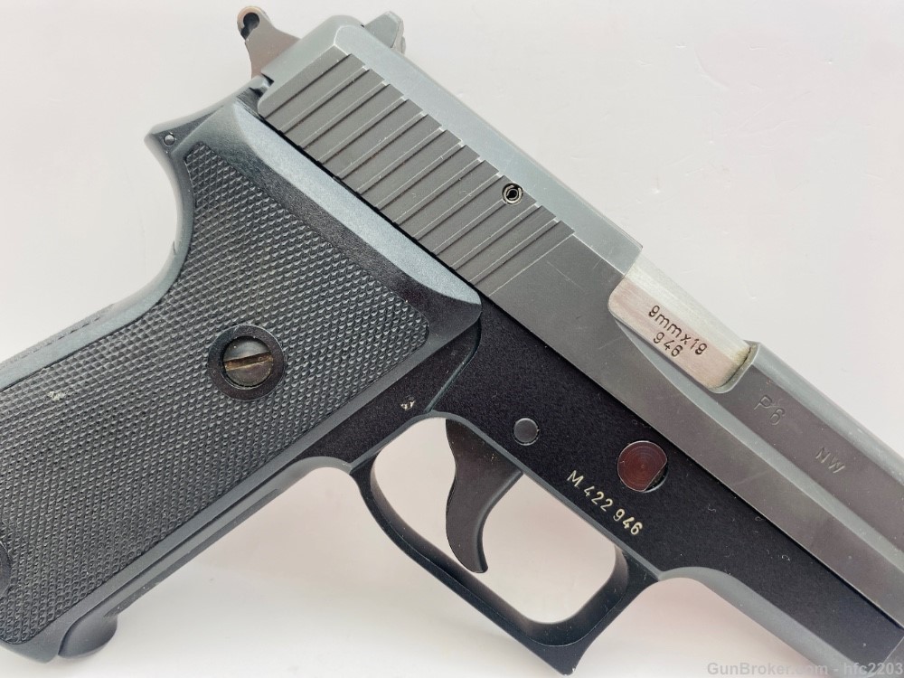 Sig Sauer P6 West German Police P225 9mm w/ Case, Manual & Test Target -img-12