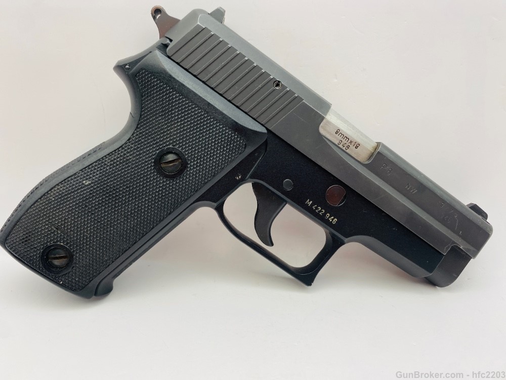 Sig Sauer P6 West German Police P225 9mm w/ Case, Manual & Test Target -img-10