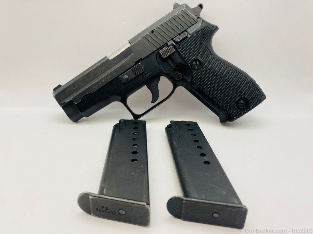 Sig Sauer P6 West German Police P225 9mm w/ Case, Manual & Test Target -img-6