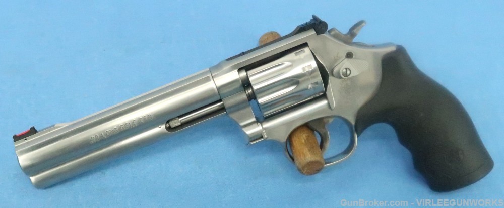 Smith & Wesson Model 617-6 Double Action 22 Caliber Revolver Cased 2002-img-7