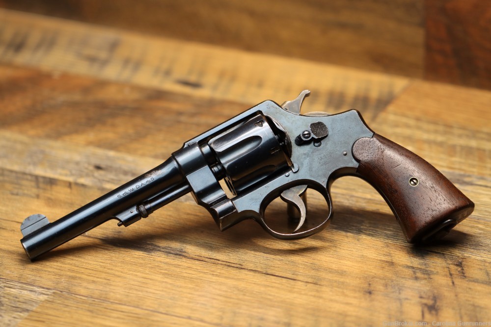 Smith & Wesson 1917 DA45 .45acp Revolver 5" WWI -img-5