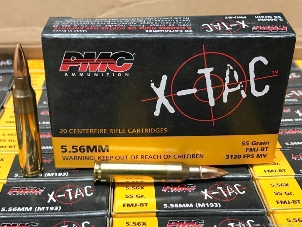 PMC X-TAC 556 55gr FMJ M193 5.56x45 1000 Rounds-img-0
