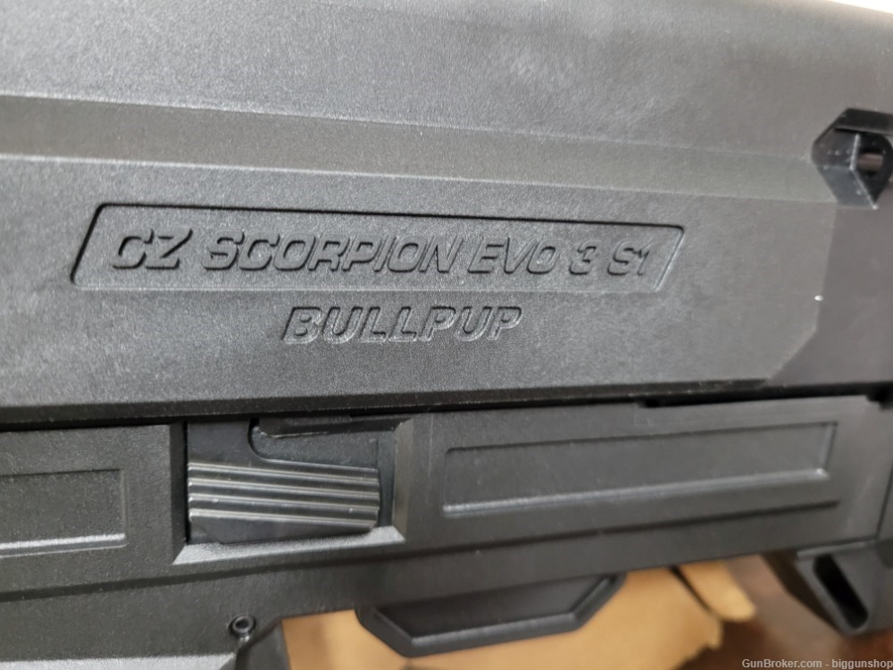 Used CZ Evo 3 S1 Scorpion Bullpup 9mm Black Great Condition!-img-9