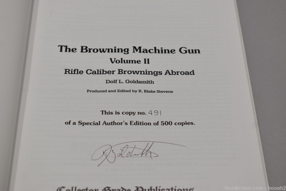 The Browning Machine Gun Vol II HC Book Collector Grade Pub 1/500 Signed-img-3