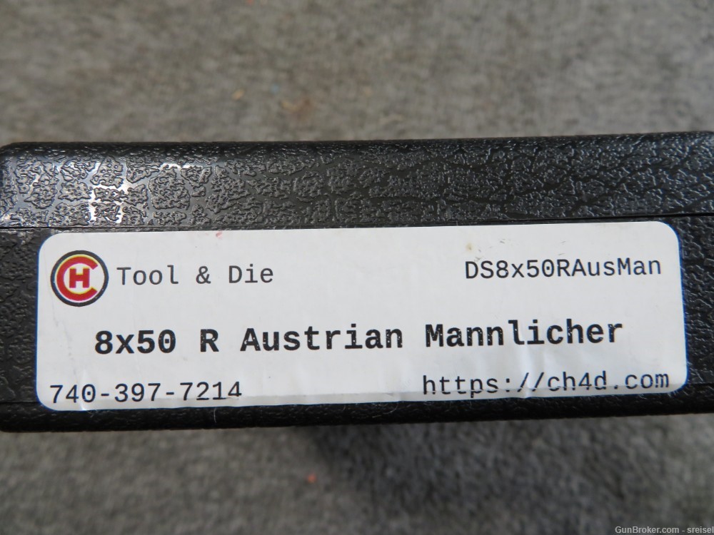 C H TOOL AND DIE COMPANY- 8 x 50R CALIBER AUSTRIAN MANNLICHER DIE SET-img-1