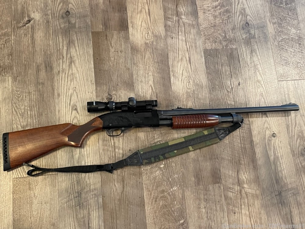 Winchester 1300 mag deluxe receiver slug gun rifled 22" barrel w/ optic-img-0