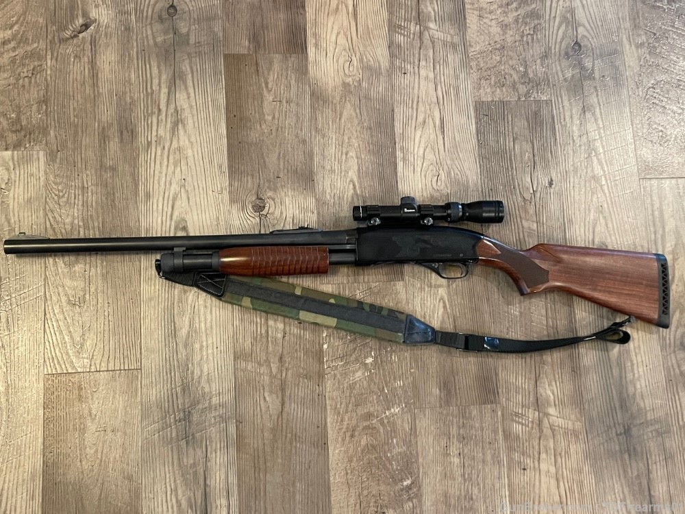 Winchester 1300 mag deluxe receiver slug gun rifled 22" barrel w/ optic-img-1