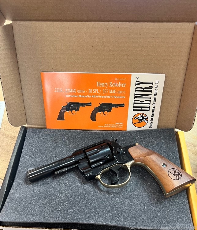 Henry Big Boy Revolver .357 mag / .38 spl gunfighter grips 4in-img-2