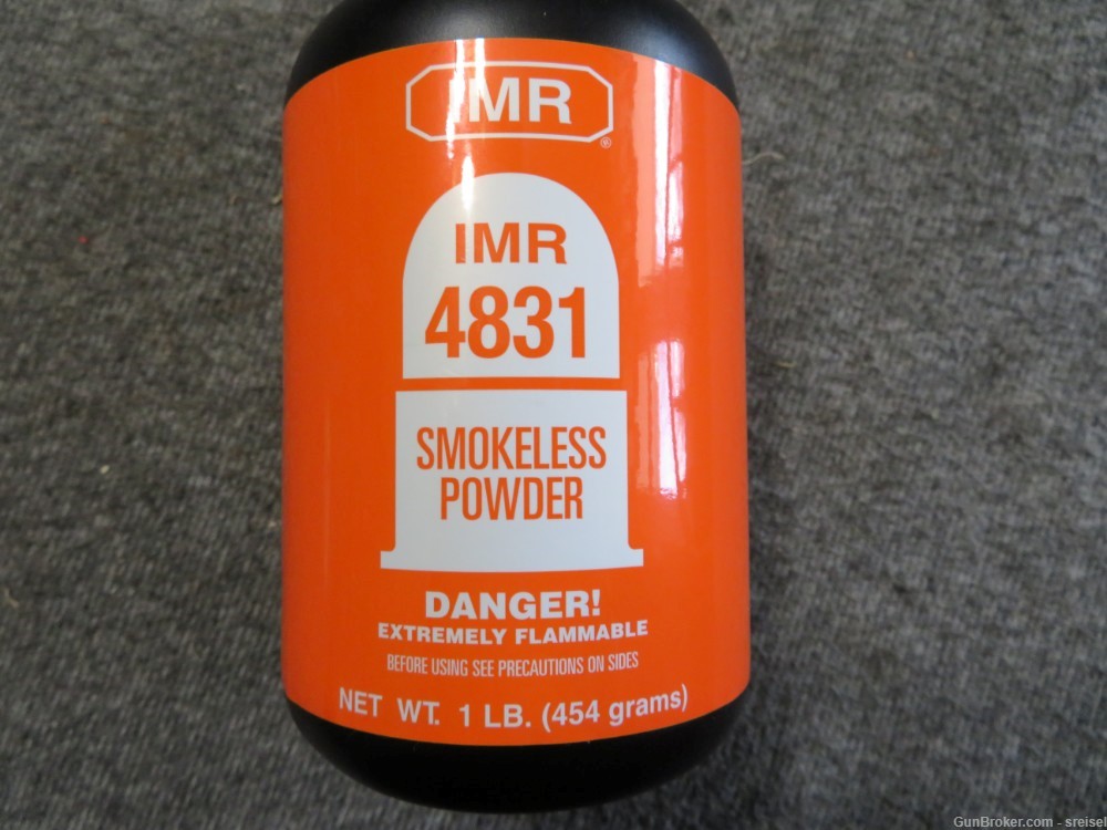 SEALED 1 POUND CONTAINER OF IMR 4831 SMOKELESS RELOADING POWDER-img-1