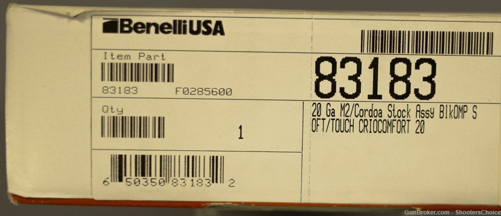 Benelli M2 / Cordoba 20ga Stock 83183-img-1
