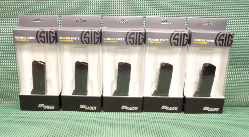 Sig Sauer P365 380 ACP 10 Rd. Magazines #8900715 1 lot of 5 New NO RESERVE-img-0