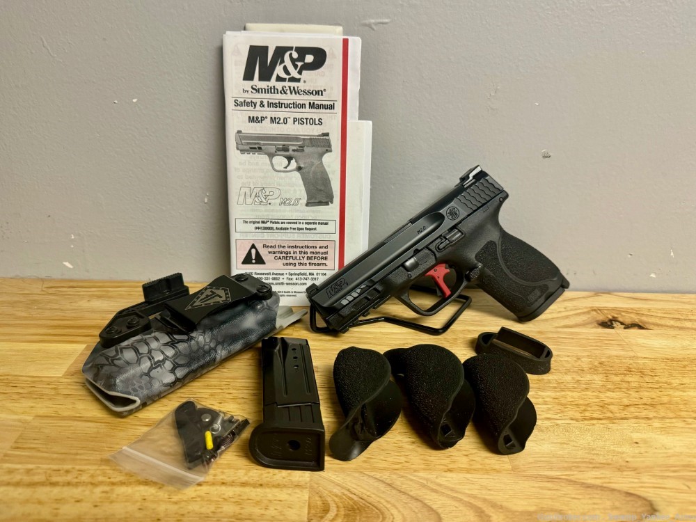 S&W M&P9 2.0 Compact, Apex Tactical Trigger, RH, 9MM, 4" bbl, lightly used-img-0