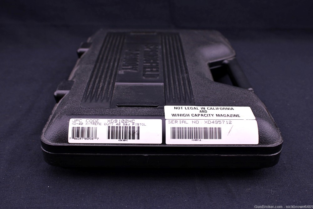 SPRINGFIELD ARMORY XD DUTY SERVICE 40 S&W 4.0" 3 MAGS FACTORY CASE-img-19